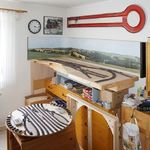 Bahnhofsmodul in Betriebsstellung, Zugspeicher im Bau